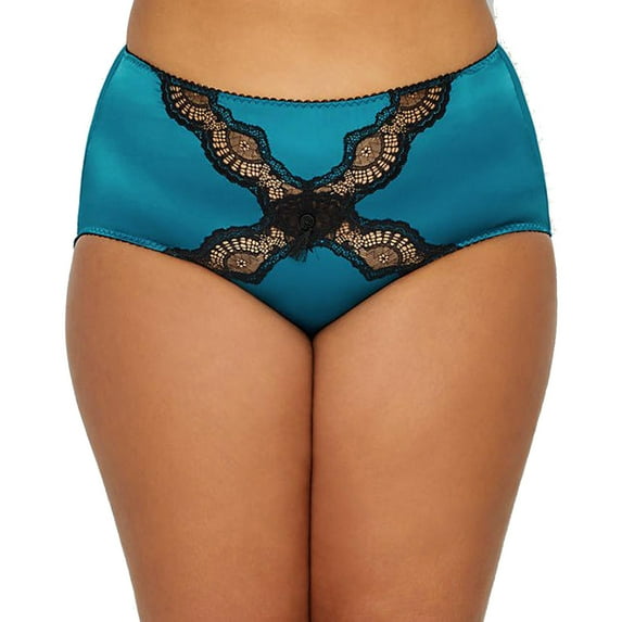 Dita Von Teese Exquisite Star Lift Full Figure Brief D15955, Blue/Black,16
