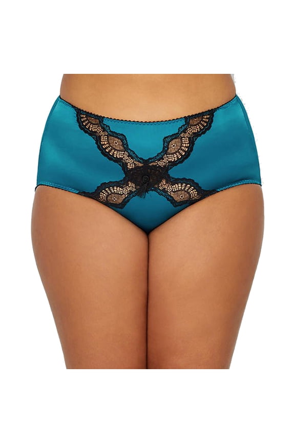 Exquisite Star Lift Full Figure Brief D15955, Blue/Black,20