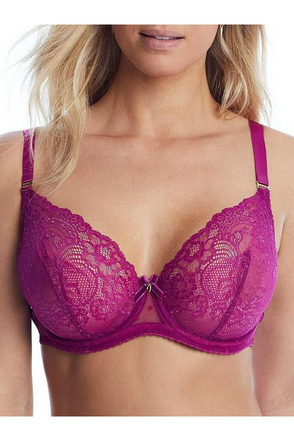 Fiamma Underwire Balconette Bra, 32 DD, Pink