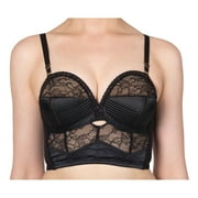 Dita Von Teese Her Sexellency Longline Bra D53930, Black, 32B