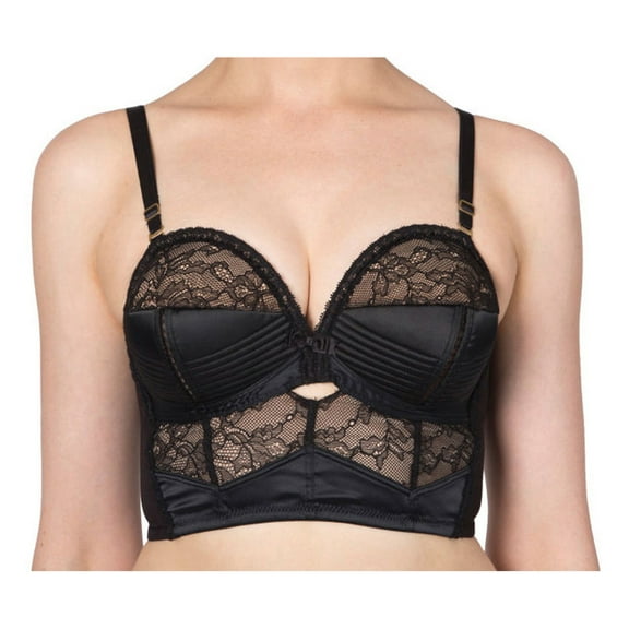 Dita Von Teese Her Sexellency Longline Bra D53930, Black, 32C
