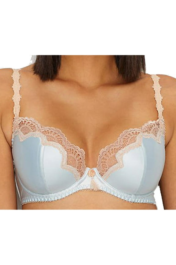 Star Lift Balconette Bra D58955, Blue/Cream,34DD