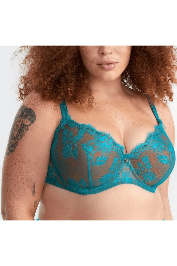 TURQUIOSE Savoir Faire Full Figure Contour Bra, US 38E, UK 38DD
