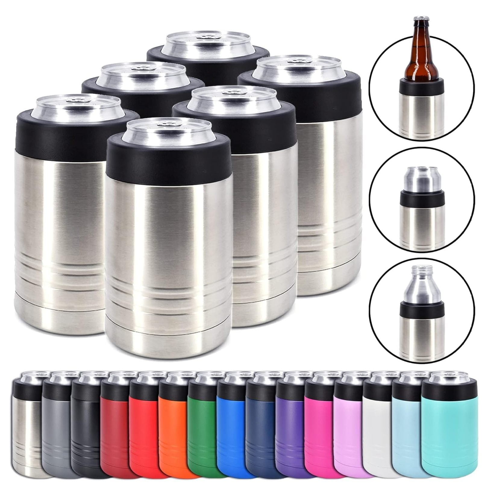 Ditangy 12 oz Stainless Steel Double Wall Vacuum Insulated Can