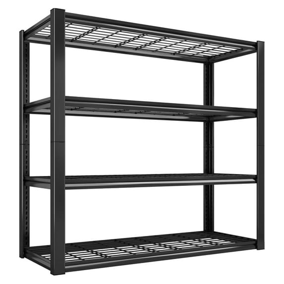 Ditangy 40" W Garage Shelving 2240 LBS Storage Shelves Heavy Duty Shelving 4-Tier Adjustable Metal Shelves for Garage Shelves Rack Industrial Utility Shelf for Basement Warehouse,40" W X19.5 D X59.5 H