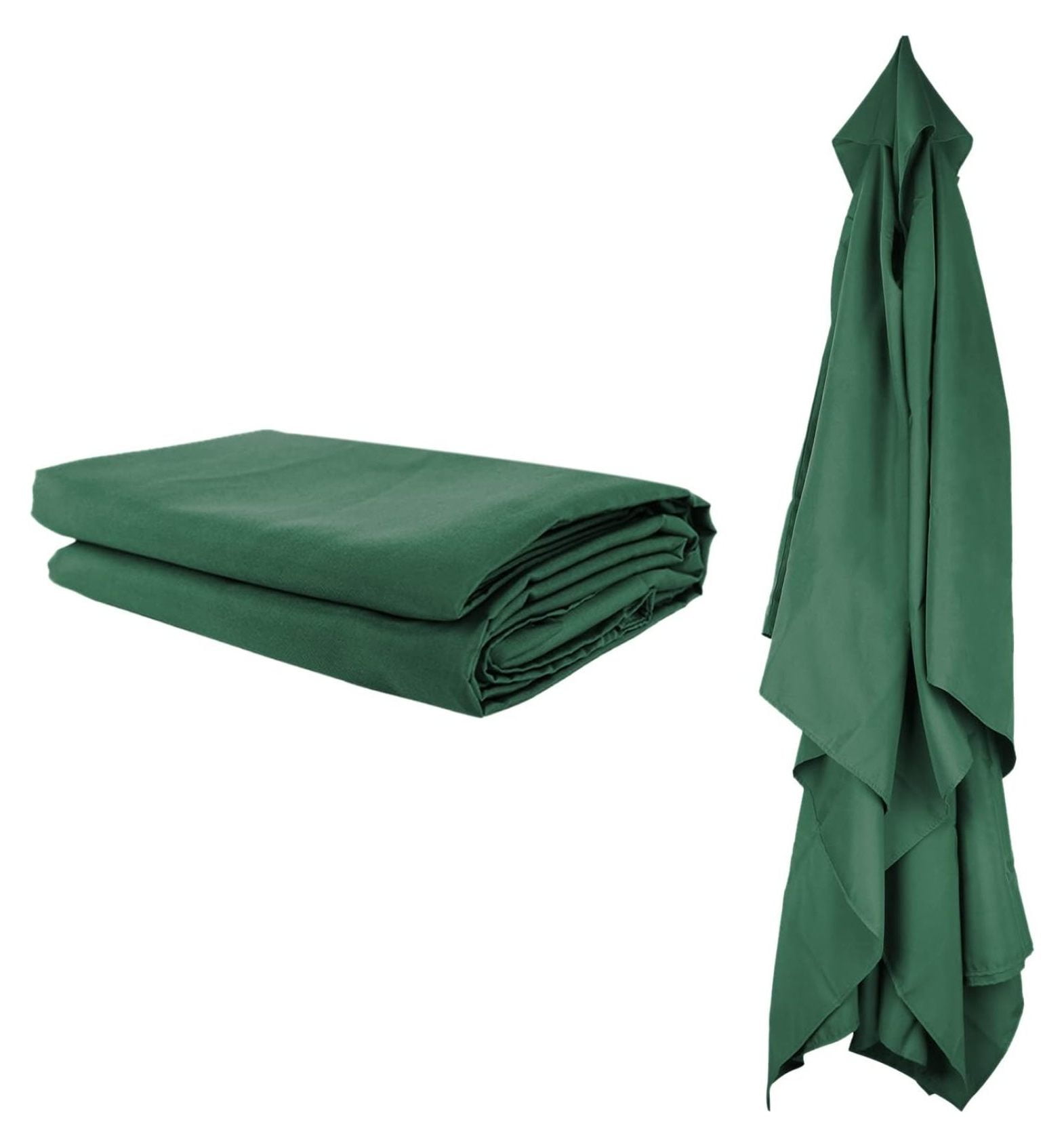 Ditangy 6.6 x 9.8FT Rectangle Patio Umbrella Replacement Canopy Double