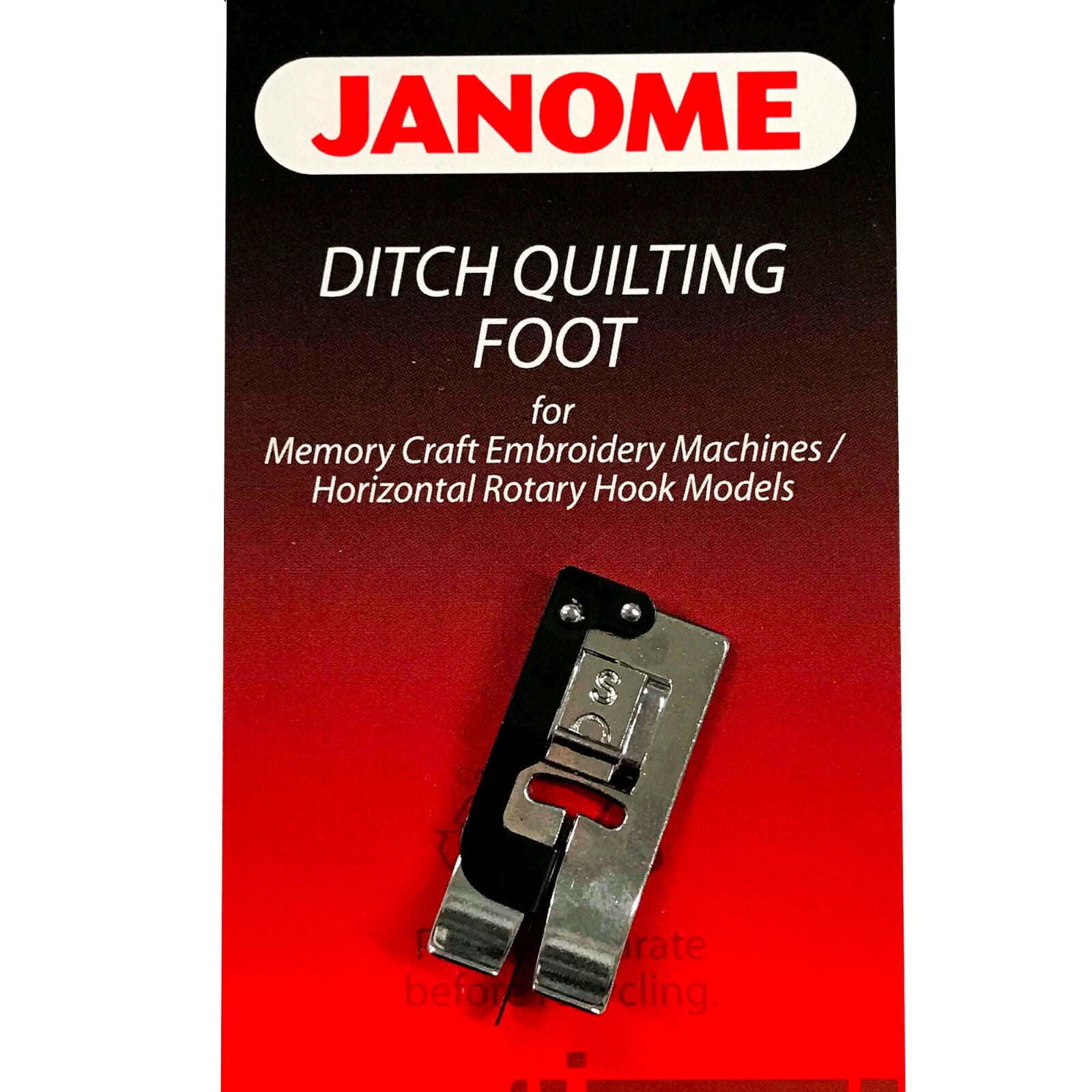 CraftsCapitol™ Premium Stitch-in-the-Ditch / Edge Joining / Quilting Foot