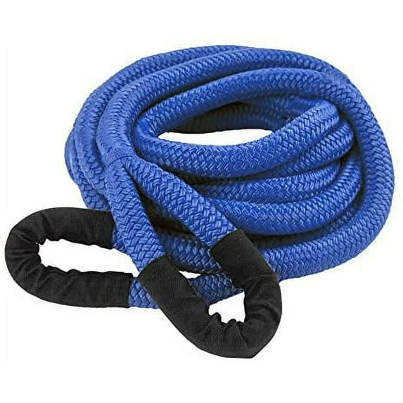DitchPig 447521 Kinetic Energy Vehicle Recovery Double Nylon Braided Tow Rope with Tote Bag, 7/8" x 20'