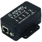 Ditek - DTK-MRJPOES - DITEK DTK-MRJPOES Shielded Gigabit Power Over Ethernet Surge Protection - RJ-45 - 144 VA - 48 V Input - Network - TAA Compliant