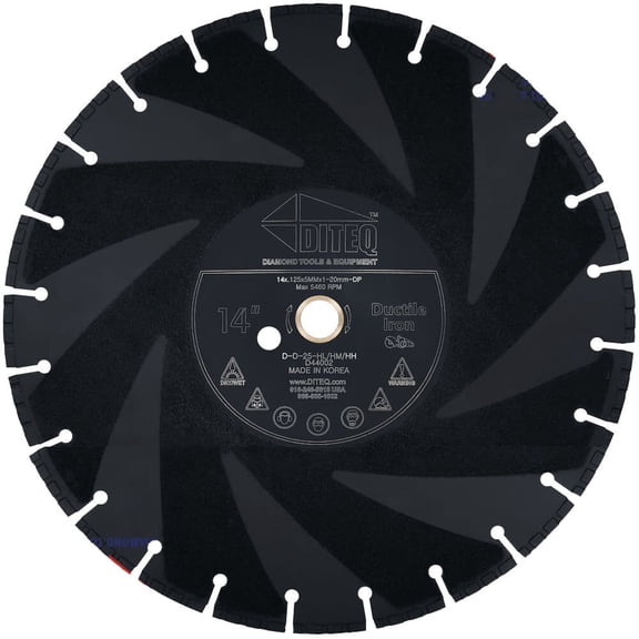 Diteq 14In D-25 Ductile Iron Blade