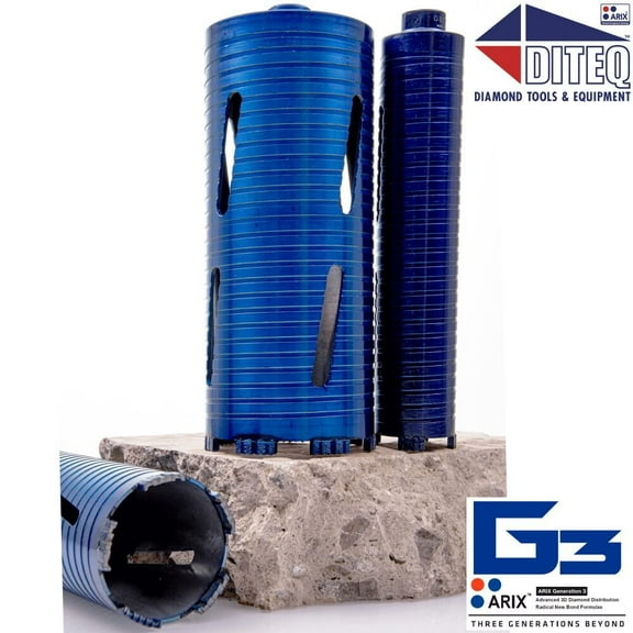 Diteq 2-1/2In C-34 Arix Dry Core Bits