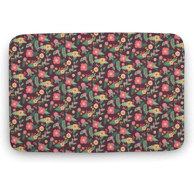 Ditsy Floral Doormat Rug Outdoor Doormat Mat Non Slip Rubber Carpet for