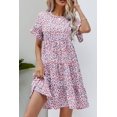 thumbnail image 1 of Ditsy Floral Flounce Sleeve Tiered Dress, 1 of 1