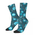 thumbnail image 1 of Ditsy Floral Socks White Flowers Print Trendy Stockings Women Men Soft Breathable Outdoor, 1 of 7