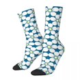 thumbnail image 1 of Ditsy Floral Socks White Flowers Print Trendy Stockings Women Men Soft Breathable Outdoor, 1 of 7