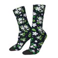thumbnail image 1 of Ditsy Floral Socks White Flowers Print Trendy Stockings Women Men Soft Breathable Outdoor, 1 of 7