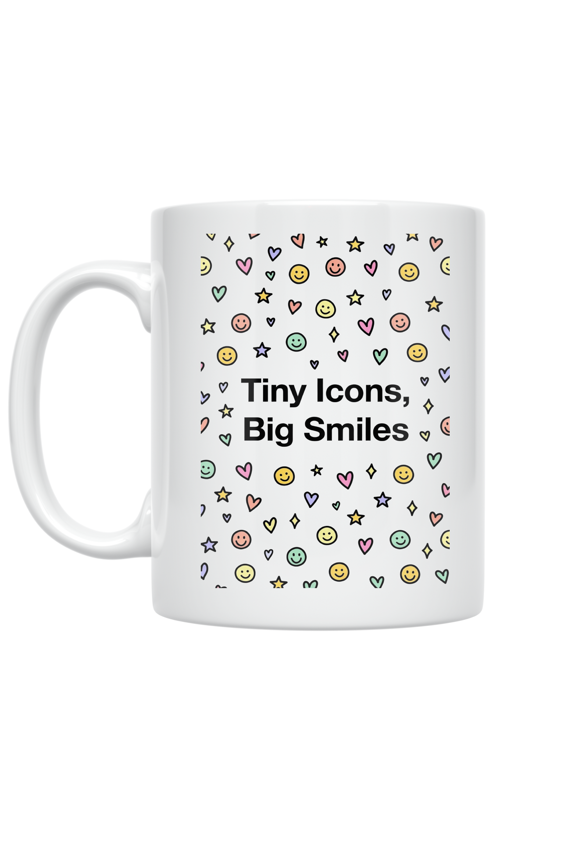 Ditsy Icon Designs - Fun Pattern Enthusiast - 11 oz Ceramic Coffee Mug