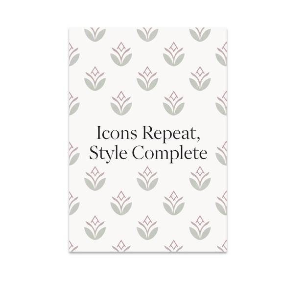 Ditsy Repeats Wall Art - Home Decor Enthusiast - 13x19 Poster Print