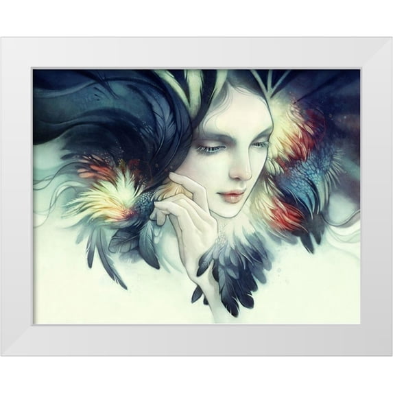 Dittman, Anna 18x15 White Modern Wood Framed Museum Art Print Titled - Tavuk