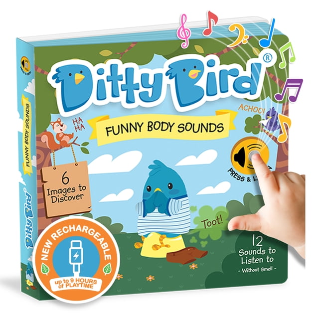 Ditty Bird Ditty Bird Interactive Funny Body Sounds Book for Toddlers 1 ...