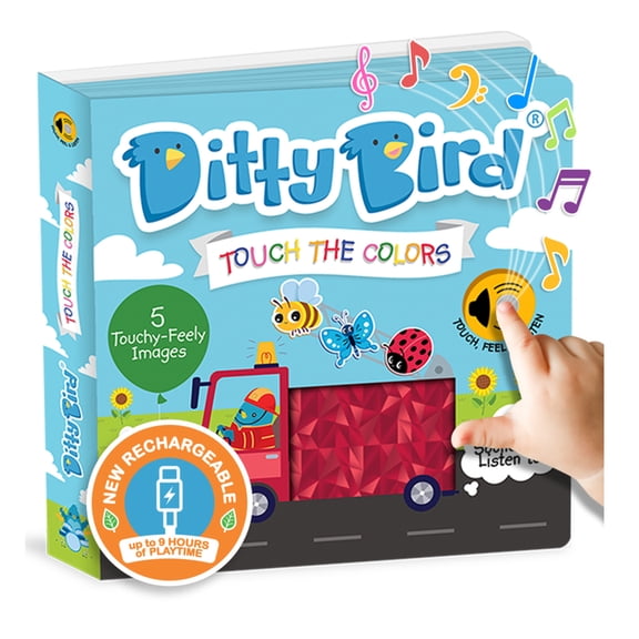 Ditty Bird Ditty Bird Touch the Colors Interactive Sensory Sound Book for Babies 6 - 18 Months Montessori Inspired Touch and Feel B, (Board Book)