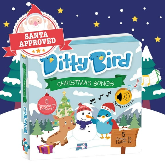 Ditty Bird Interactive Educational Children's Sound Book, Christmas Songs