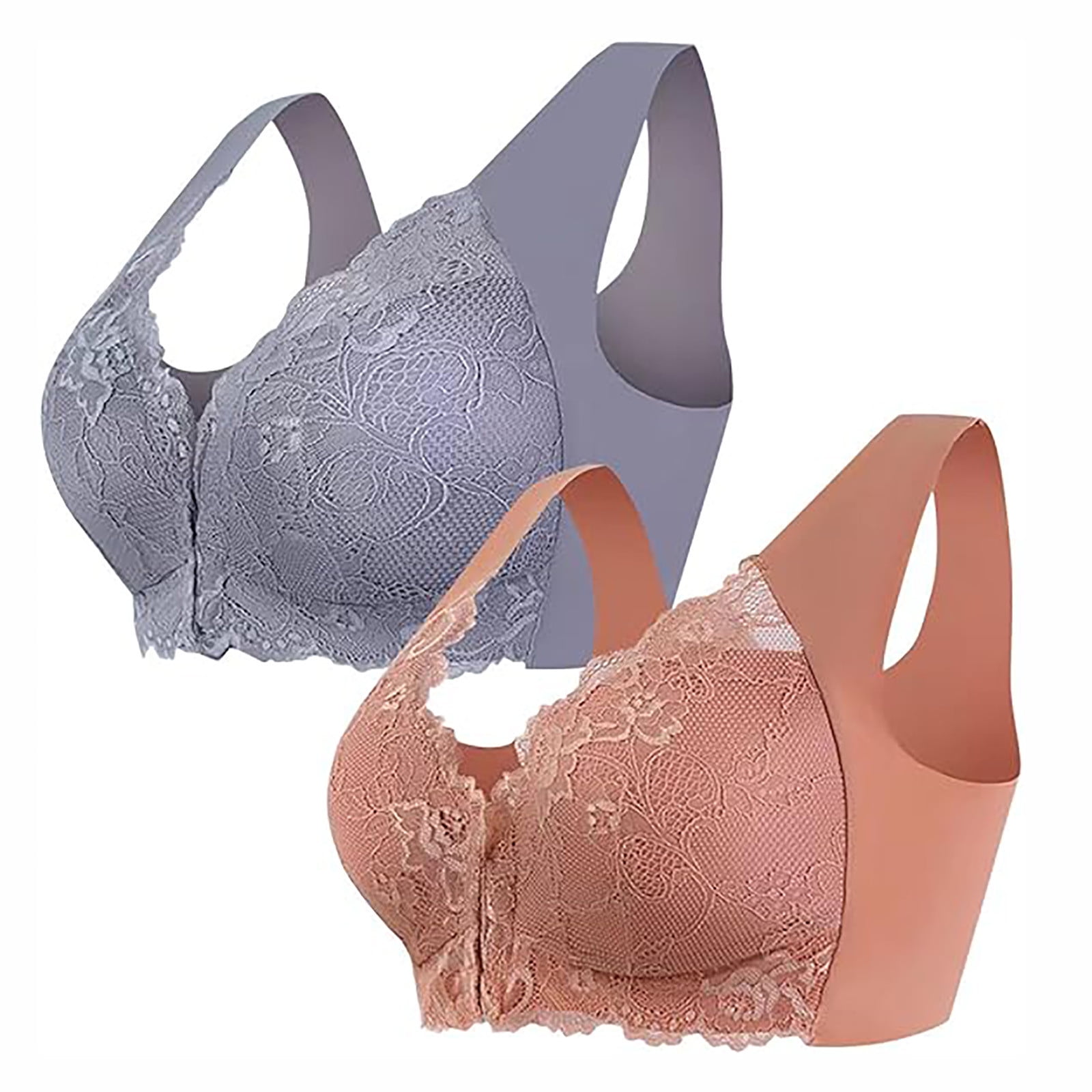 3/4PCS EssElegance Push-Up Seamless Bra Set - Adjustable Straps & Wire-Free Support For Daily Wear, Ultra-Soft Breathable Fabric
