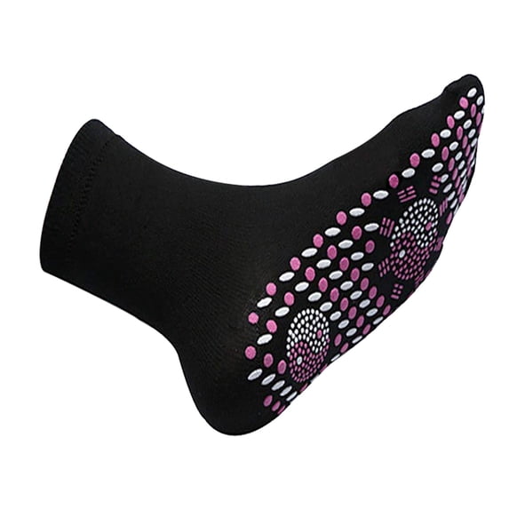 Diufon 2 Pairs Unisex Heated Socks Self-Heating Foot Massage Health Socks Fall Winter Warm Outdoor Socks