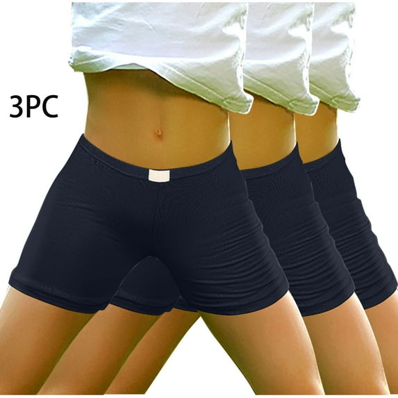 Diufon 3 Pack Girls Dance Shorts Casual Elastic High Waist Biker Shorts Solid Color Athletic Gym Shorts for Teen