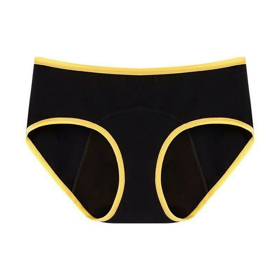 Diufon 3 Pack Women's Period Underwear Cotton Full Coverage Low-Rise Postpartum Menstrual Leak Proof Panties