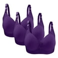 thumbnail image 1 of Diufon 3pc Underwireless Bras for Women Solid Color Soft Bras Full Coverage Push up Comfy Bras, 1 of 3