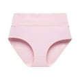thumbnail image 1 of Diufon Womens 4 Packs Underwear Solid Color Full Coverage Panties High Waist Comfortable Brief, 1 of 7