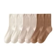 thumbnail image 1 of Diufon 6 Pack Womens Socks Ribbed Stretch Basic Socks Everyday Solid Color Casual Athletic Socks, 1 of 6