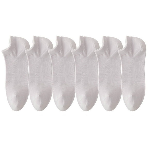 Diufon 6 Pairs Crew Socks for Men & Women Thin Soft Breathable Warm Medium Tube Socks Casual Solid Color Socks