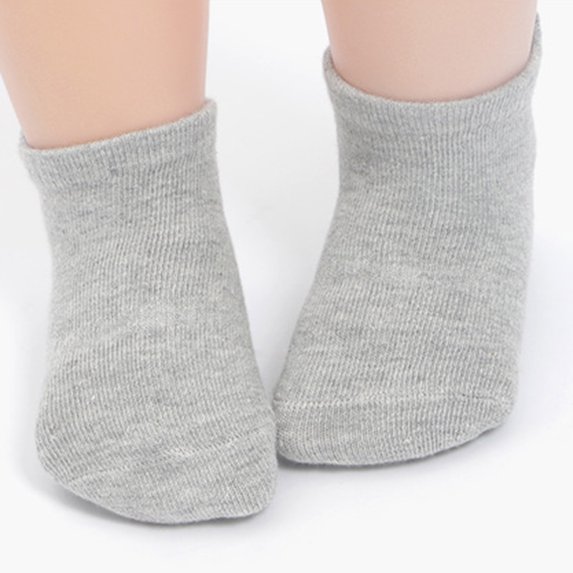 Diufon 6 Pairs Toddler Kids Unisex Socks Baby Boys Girls Cotton Non-slip Middle Tube Breathable Crew Socks