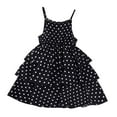 thumbnail image 1 of Diufon A-Line Dresses for Baby Girls Summer Trendy Polka Dot Dress Sleeveless Layered Dress, 1 of 7