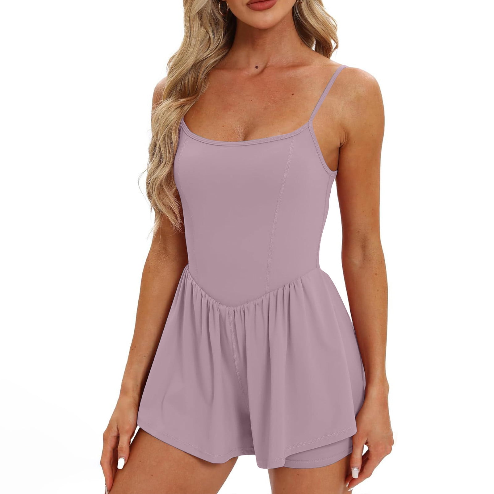 Light Purple Fancy Athletic Romper main image 1