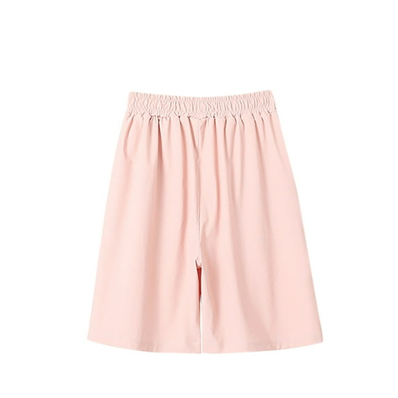 Diufon Athletic Shorts for Kids Boys Elastic Waist Lounge Shorts Knee Length Shorts with Pockets