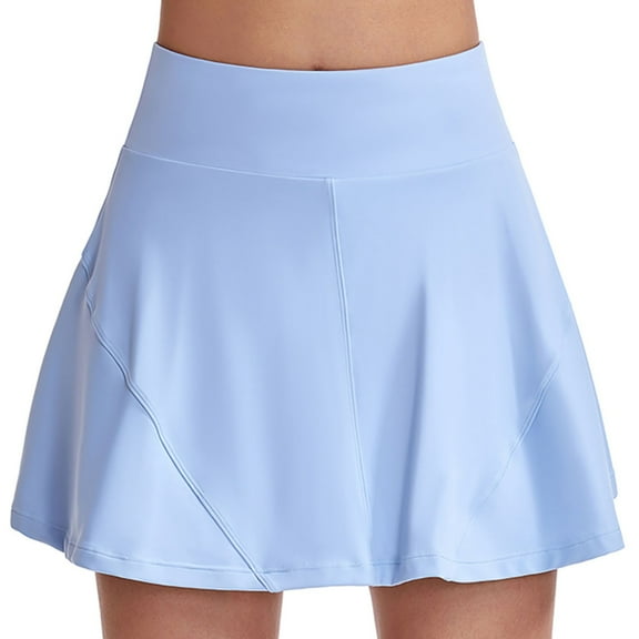 Diufon Athletic Skirts Shorts for Women Summer High Waist Running Shorts Solid Color Workout Skirt Shorts