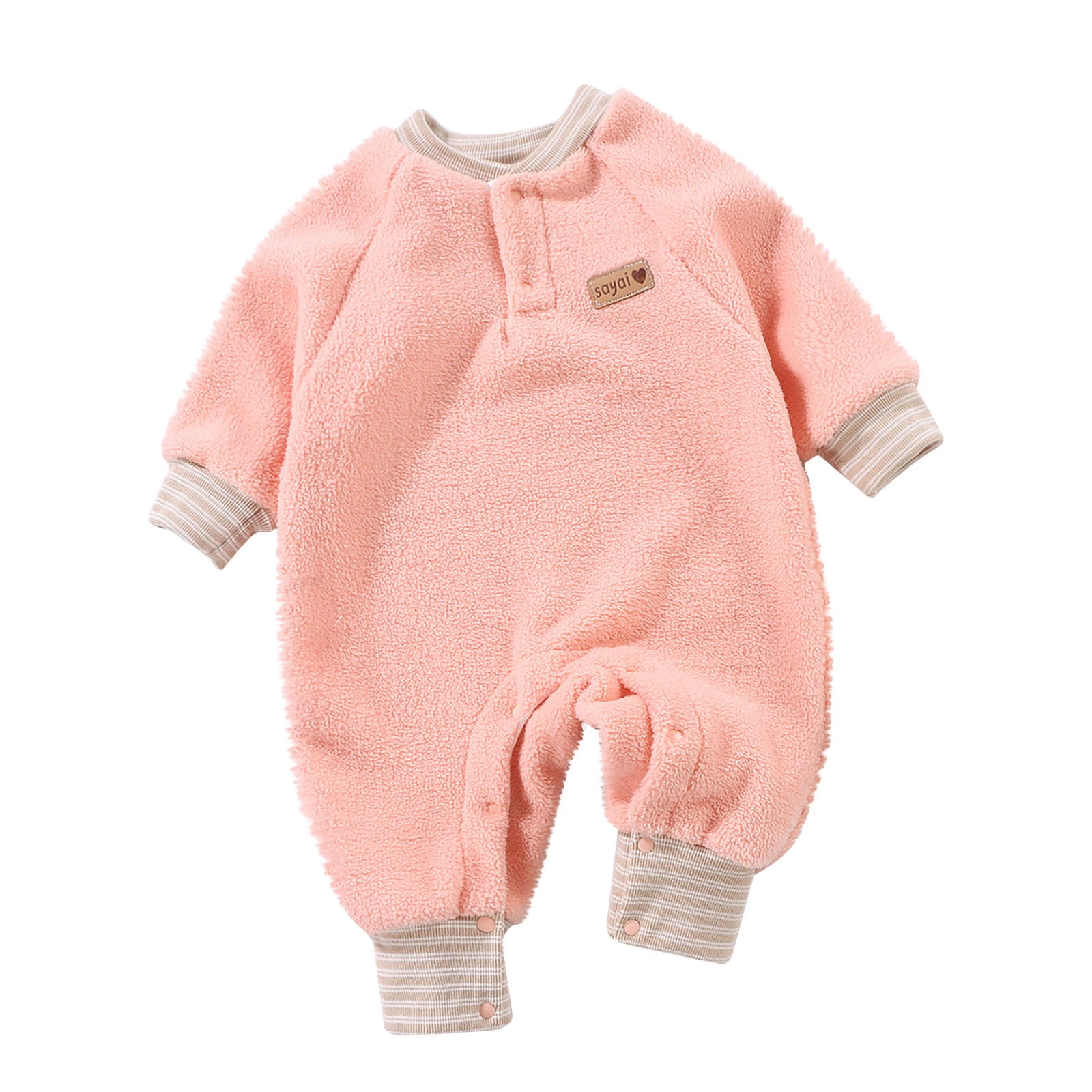 Baby Fleece Lined Detachable Collar Bodysuit