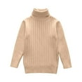 thumbnail image 1 of Diufon Baby Boys Girls Sweater Unisex High Neck Pullover Knitwear Long Sleeve Turtleneck Soft Warm Clothes, 1 of 6