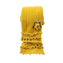 Diufon Baby Girls Fleece Leggings Toddler kids Fall Winter Thickened Warm Stretchy Lace Hem Bottom Outdoor Pants