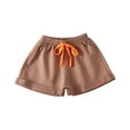 thumbnail image 1 of Diufon Baby Kids Athletic Shorts Summer Elastic Waist Drawstring Shorts Solid Color Sports Shorts, 1 of 3