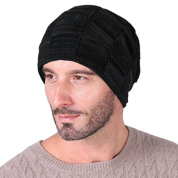 Diufon Beanie Hats for Unisex-Adult Knitted Layered Ear Covered Windproof Hat Casual Outdoor Ski Caps