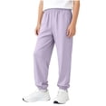 thumbnail image 1 of Diufon Boys Girls Athletic Pants Kids Stretchy Casual Joggers Elastic Waisted Quick Dry Cropped Sweat Pants, 1 of 9