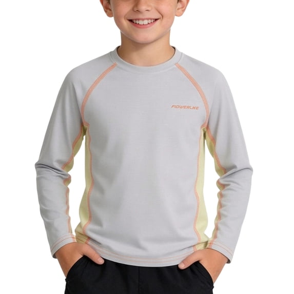 Diufon Boys Girls Athletic Shirts Kids Quick Dry Long Sleeve T-Shirts Summer Casual Sports Trainning Tee Tops