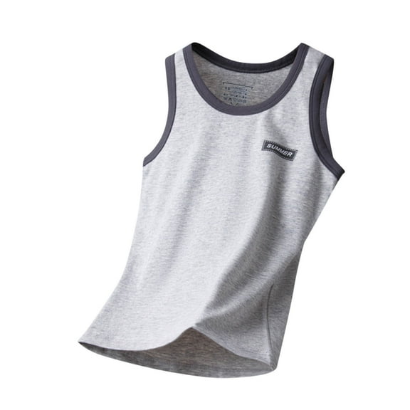 Diufon Boys Girls Summer Tank Tops Toddler Kids Soft Cotton Sleeveless Crewneck Vest Colour Block Sweat Shirts