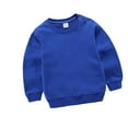 thumbnail image 1 of Diufon Boys Girls Thin Sweatshirt Round Neck Long Sleeve Cotton Pullover Tops Kids Toddler Solid Color Blouse Shirts, 1 of 4
