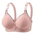 thumbnail image 1 of Diufon Bras for Women Solid Color No Underwire Comfortable Bras Full Coverage Adjustment Strap Bras, 1 of 6