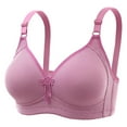 thumbnail image 1 of Diufon Bras for Women Solid Color No Underwire Comfortable Bras Full Coverage Adjustment Strap Bras, 1 of 6